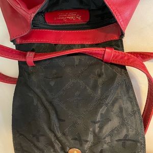 Paloma Picasso Red Real Leather Bag. made in Italy.